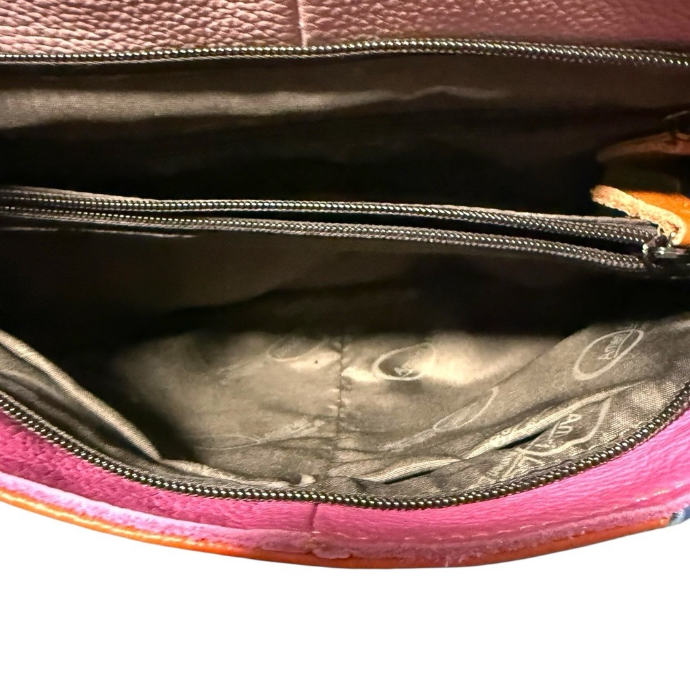 Ameri-Leather Leather Handbag Multicolor Soft Lea… - image 11